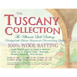 Batting Tuscany 100% Washable Wool 96in x 108in Queen