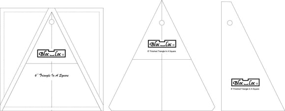 Block Loc Triangle in a Square Ruler Set, 6