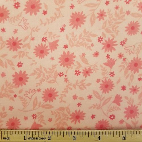 H19 Flannel 7 - Pink Flowers