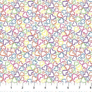 Prismatic Tossed Hearts 10375-10